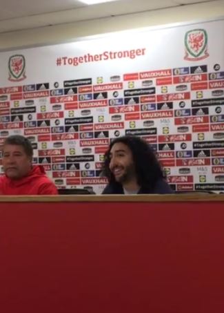 Marc Joss football interpreter at the Cardiff City stadium in November 2017