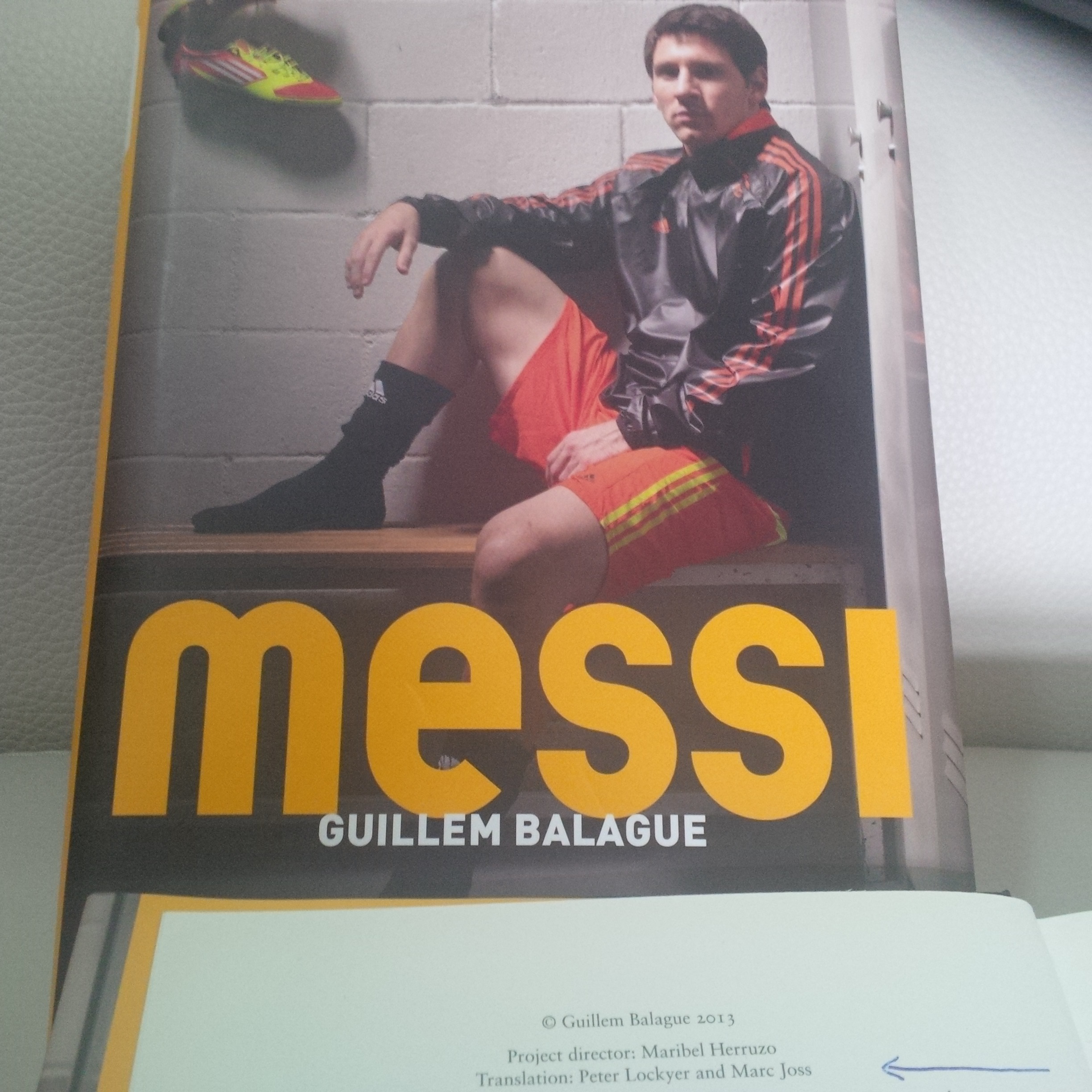 Marc Joss football translator featured in Guillem Balagué's Messi book