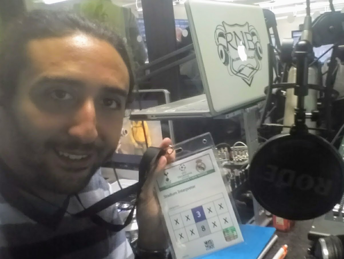 Marc Joss footabll interpreter at Wembley