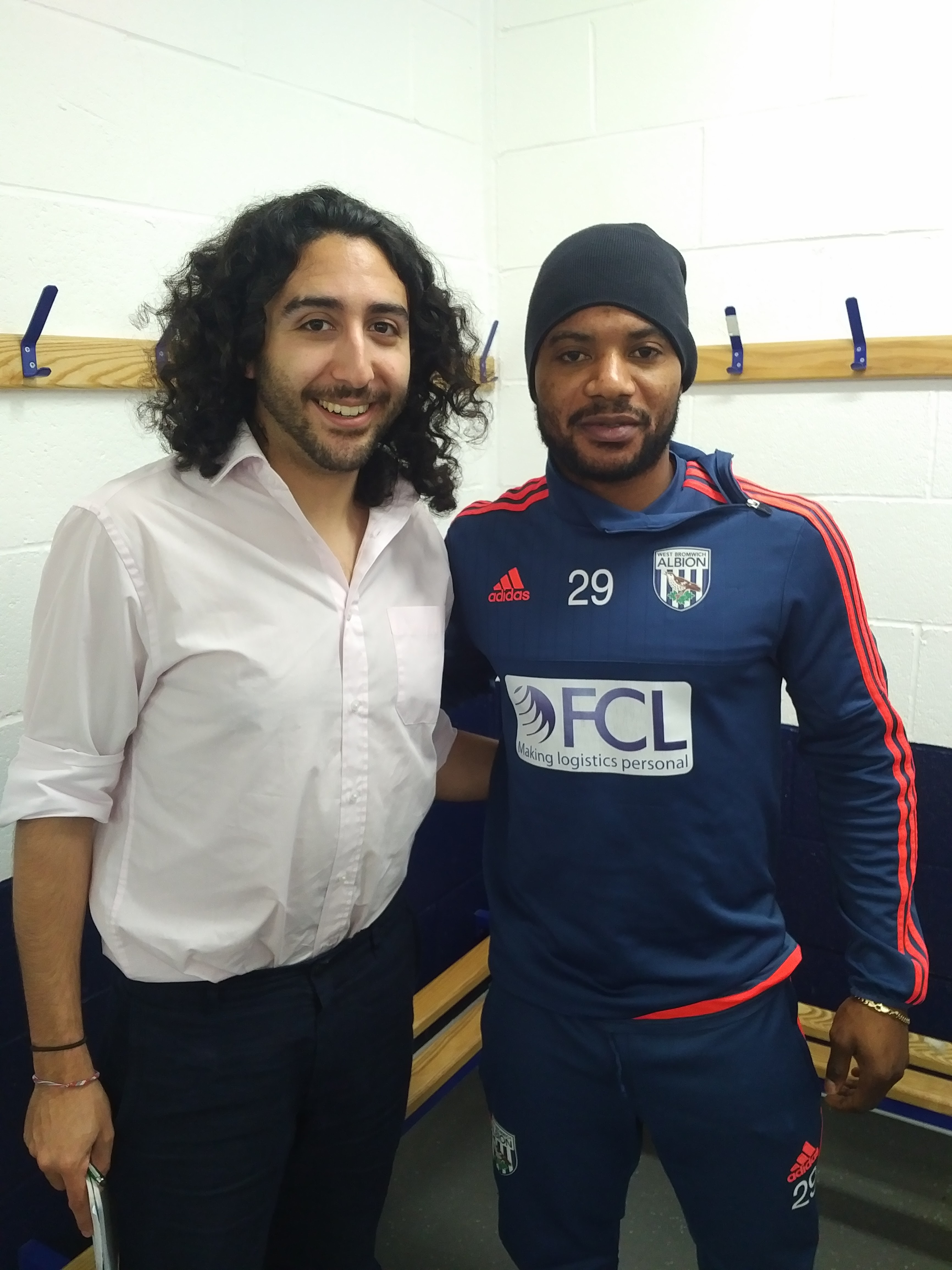 Marc Joss, French-English football interpreter with West Bromwich Albion's Stéphane Sessègnon