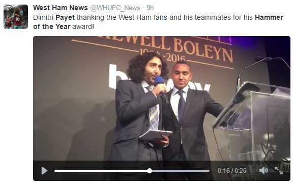 Marc Joss football interpreter with Dimitri Payet 
