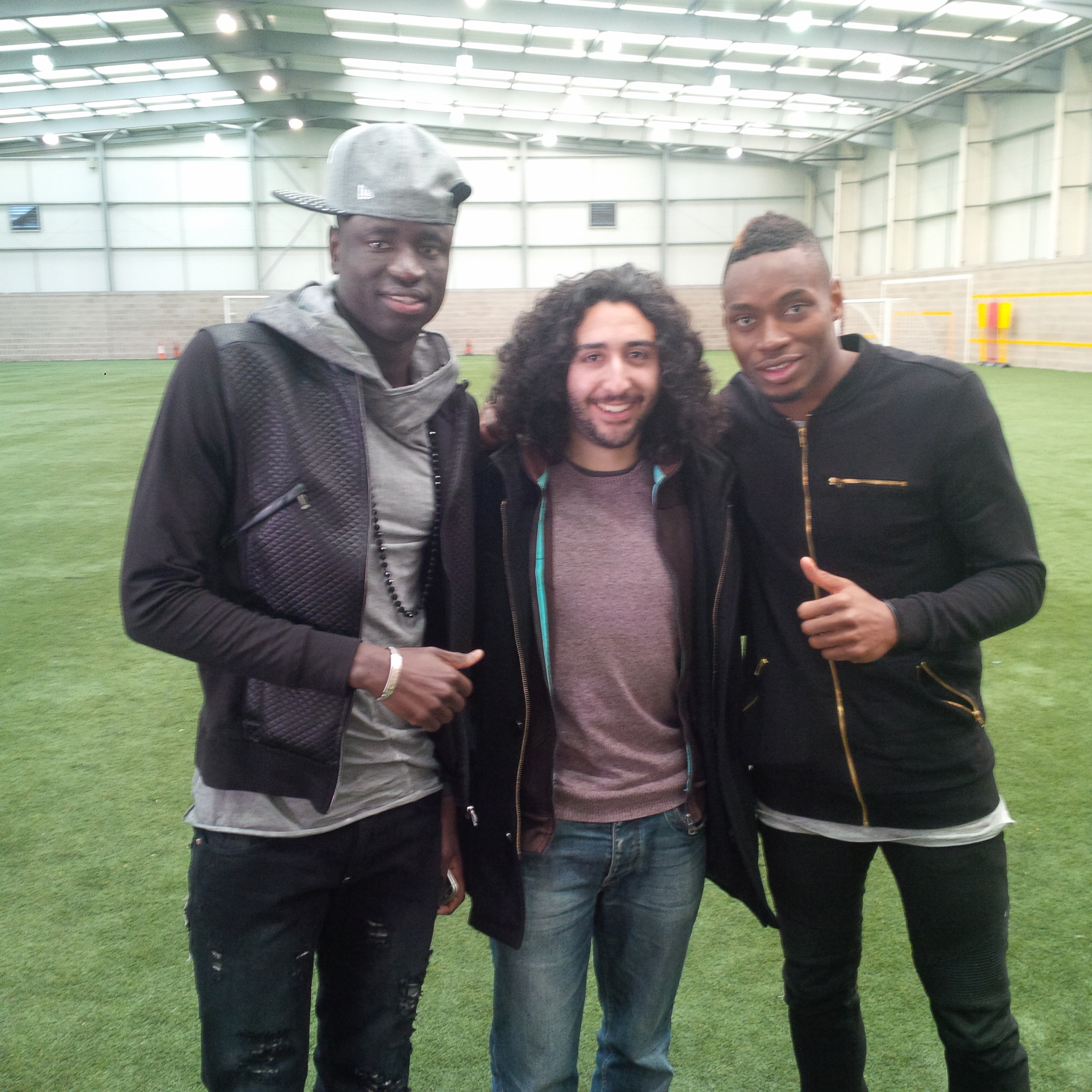 Marc Joss, French consecutive interpreter with West Ham's Cheikh Kouyaté and Diafra Sakho, football interpreter