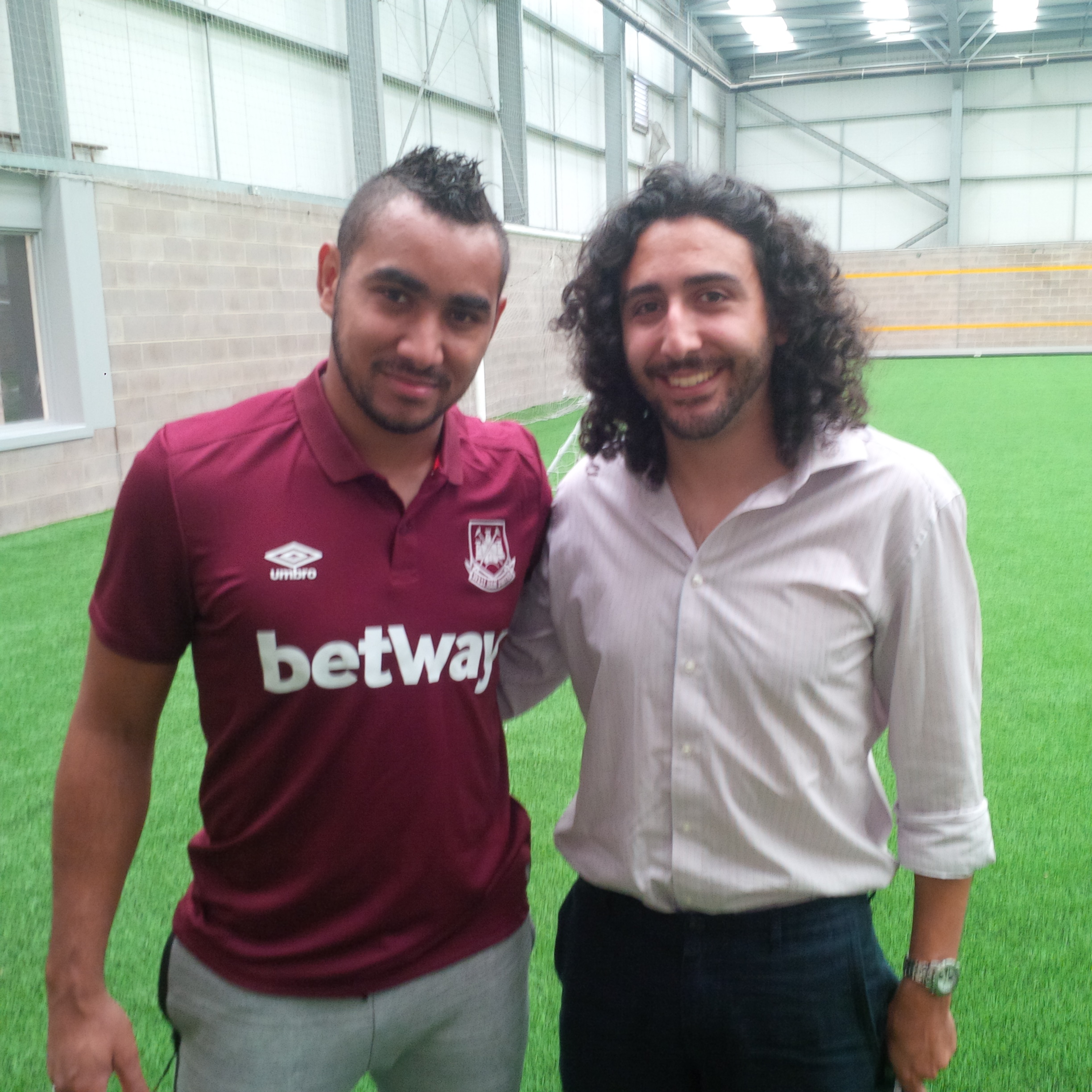 Marc Joss consecutive football interpreter at West Ham training ground