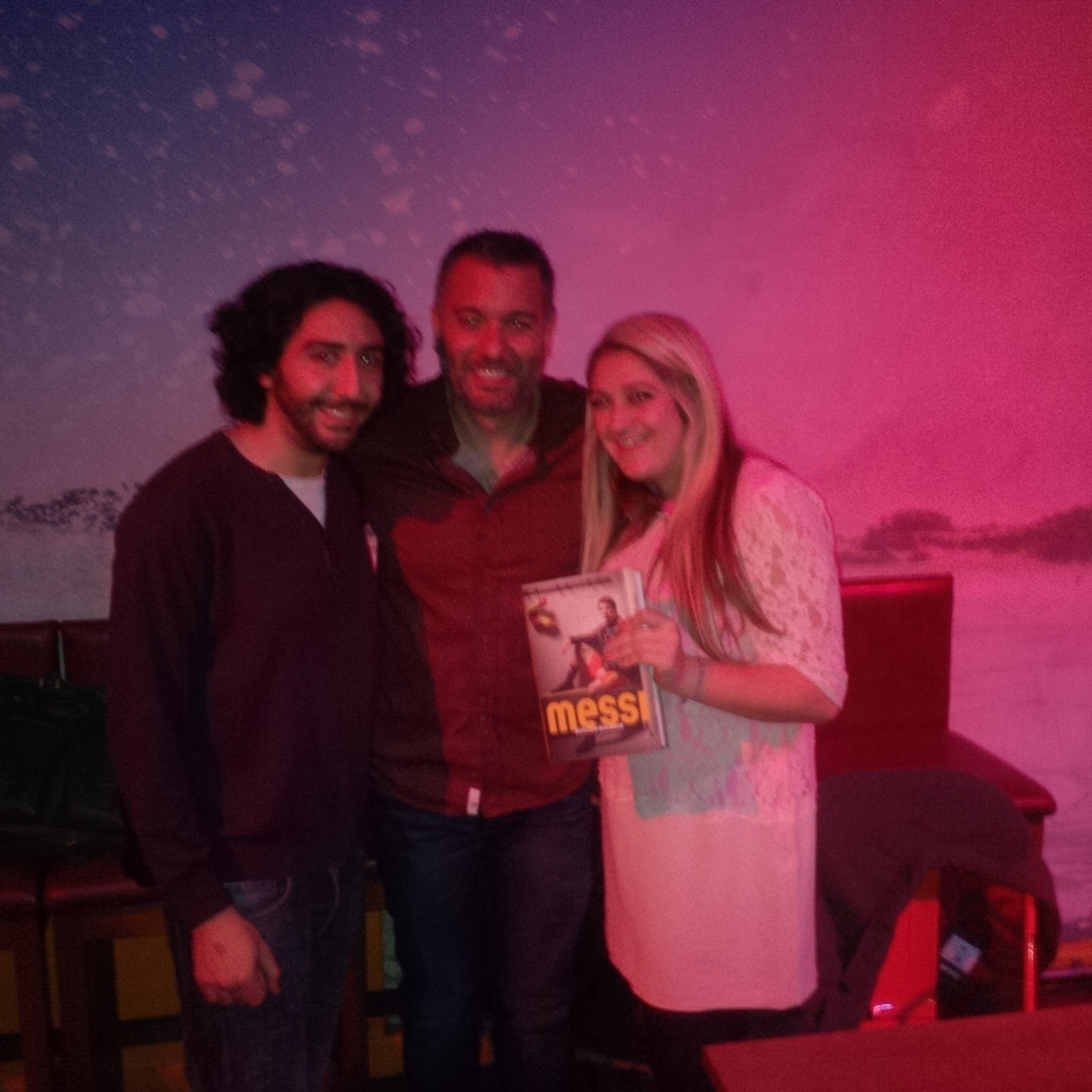 Marc Joss football translator with Guillem Balague at Messi book presentation