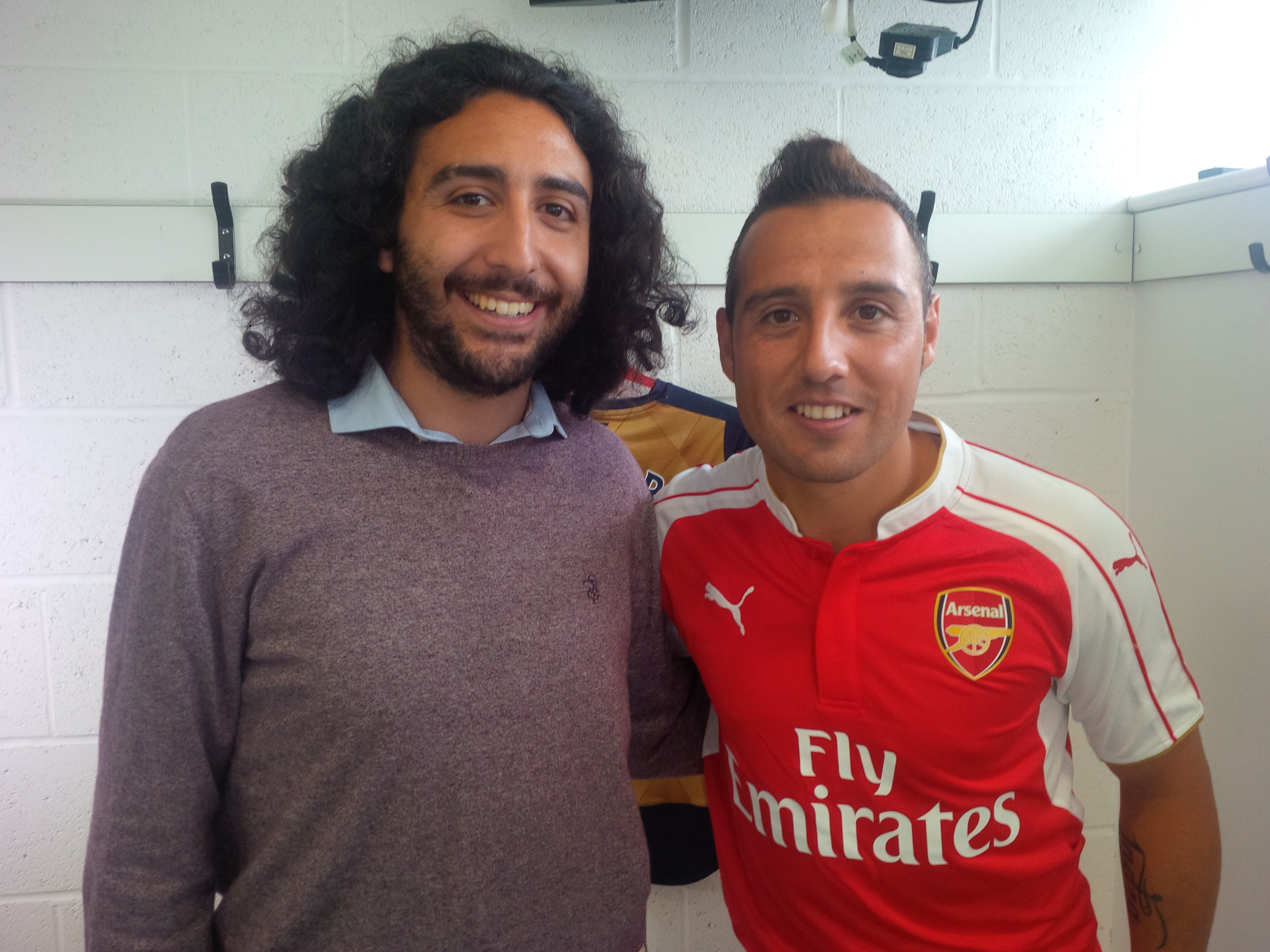 Marc Joss consecutive football interpreter at Arsenal training ground