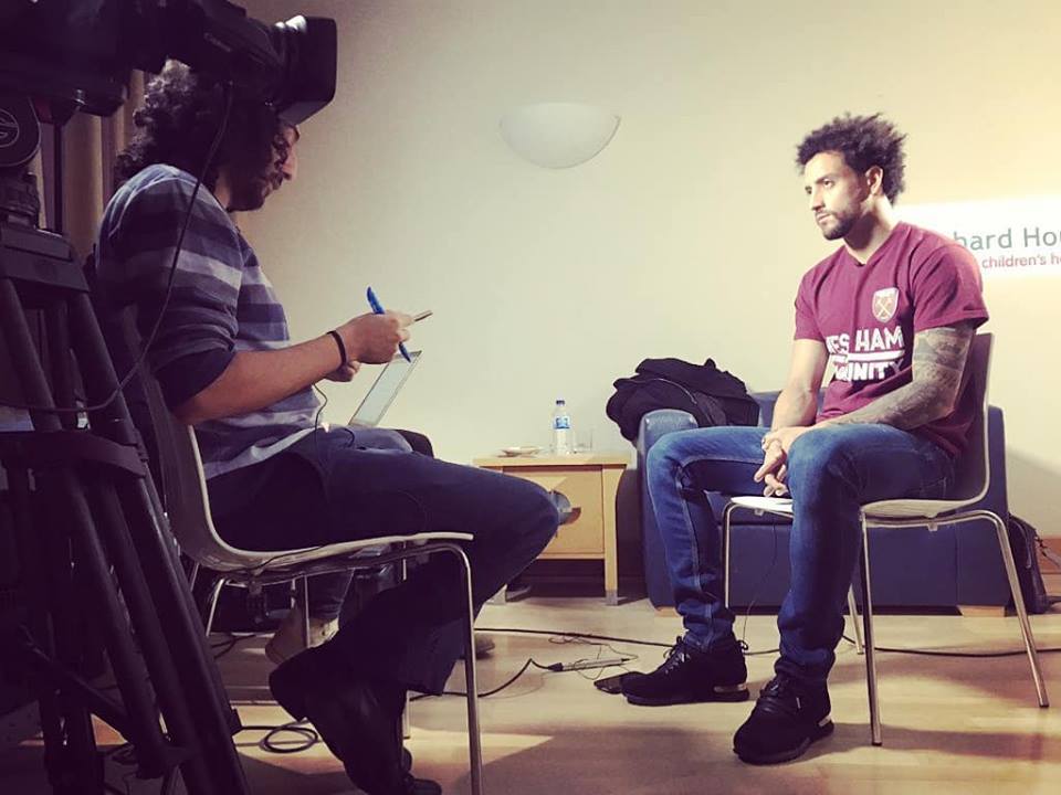 Marc Joss Portuguese English consecutive interpreter with Felipe Anderson in December 2018