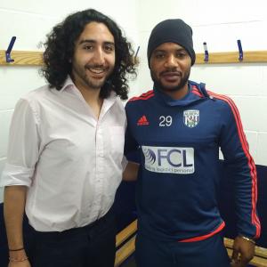Marc Joss, French-English football interpreter with West Bromwich Albion's Stéphane Sessègnon