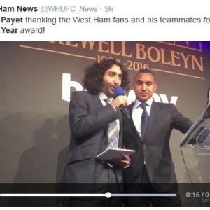 Marc Joss football interpreter with Dimitri Payet 