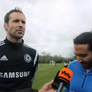 Marc Joss consecutive football interpreter at Chelsea training ground