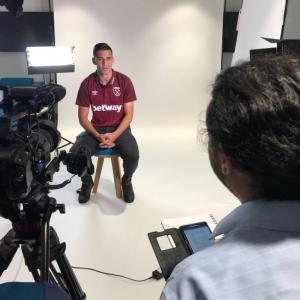 Marc Joss Spanish English consecutive interpreter with Fabian Balbuena in July 2018